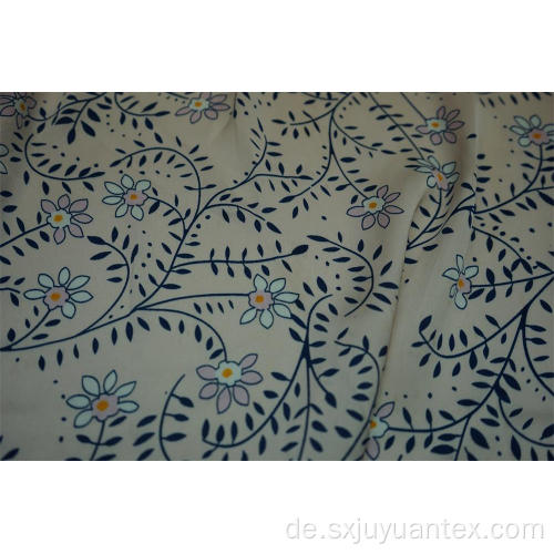 100% Polyester Sea Island Hammer Satin Print Stoff